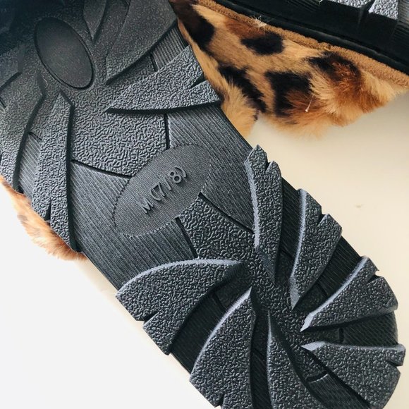 FRENCH CONNECTION Leopard Slippers Size Medium 7-8 - Picture 6 of 6